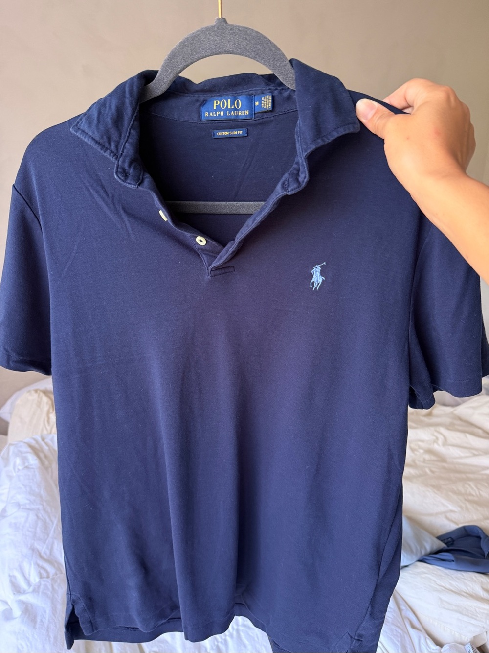 Polo by Ralph Lauren Navy Polo with Light Blue Pony